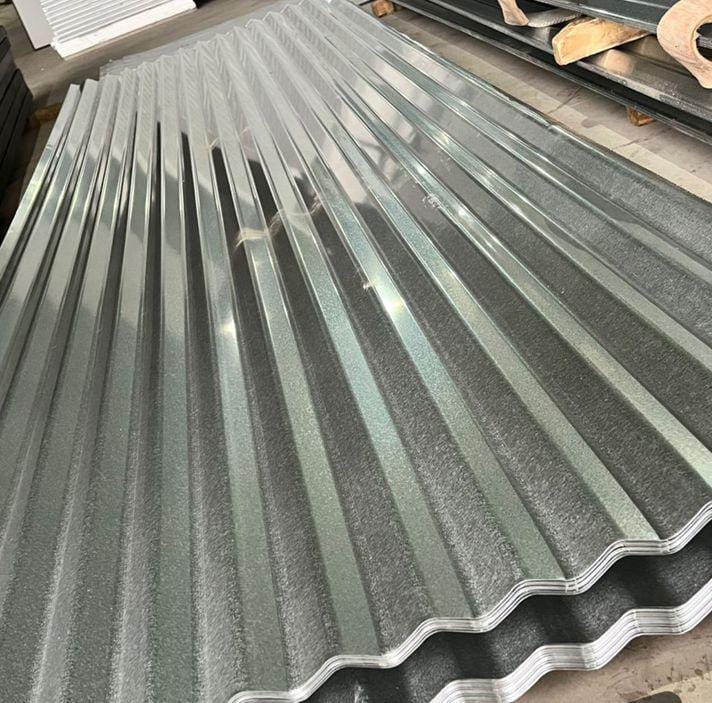 Telha metálica ondulada em aço galvanizado